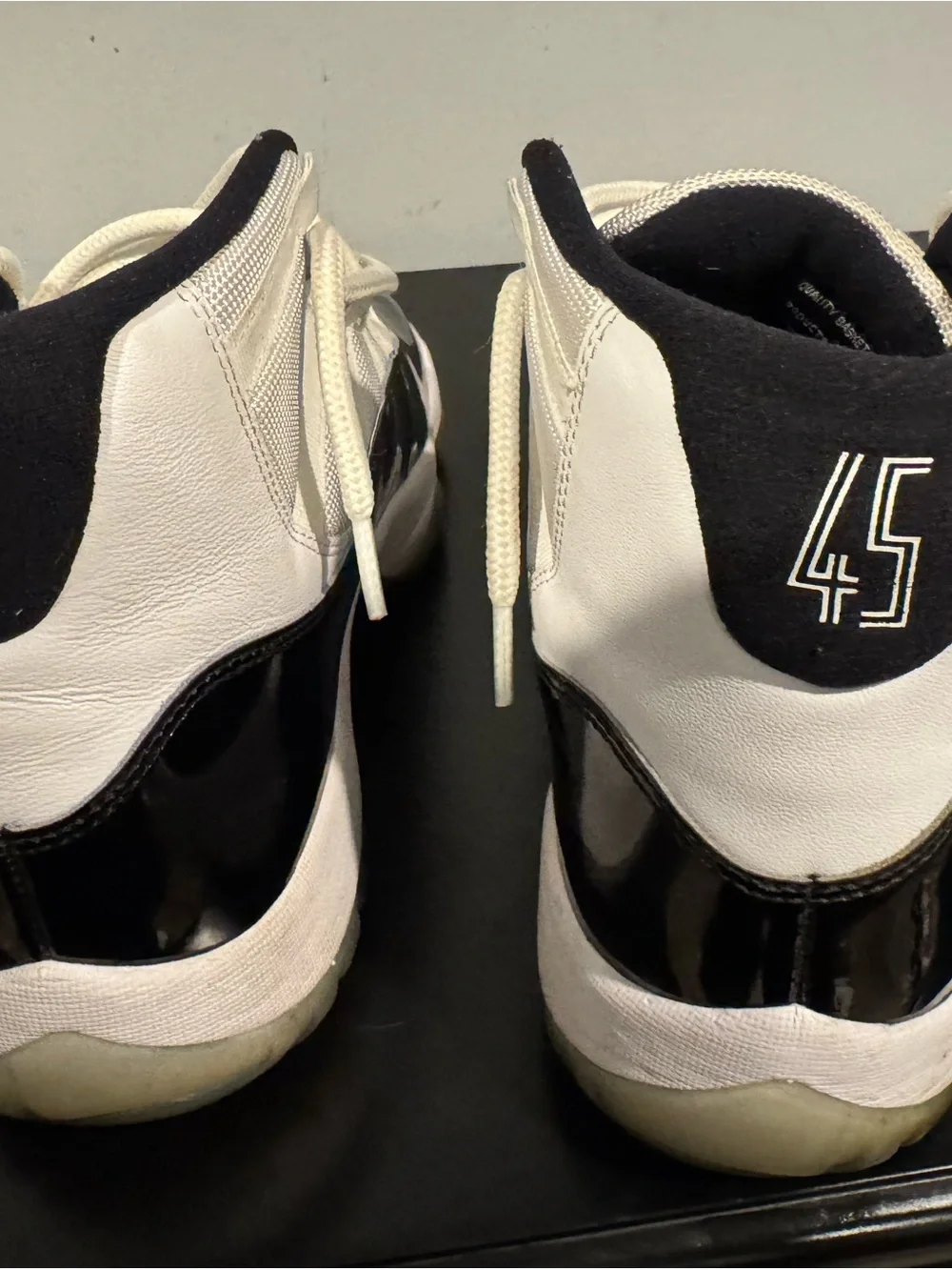 Jordan Men’s Black and White Retro Sneakers